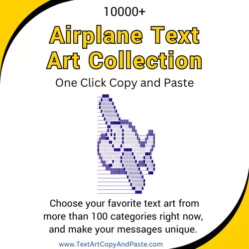 Airplane Text Art