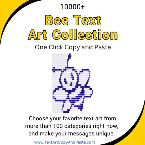 Bee Text Art