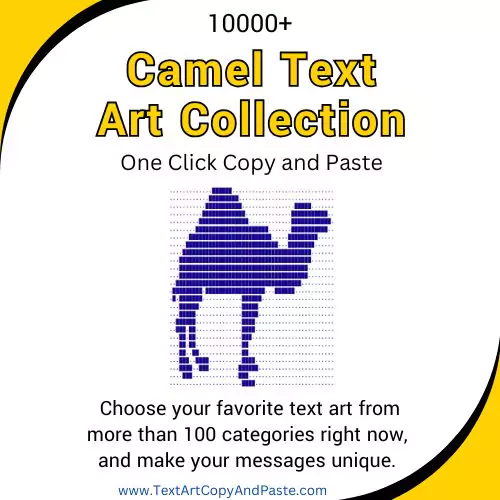 Camel Text Art