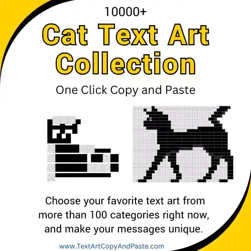 Cat Text Art