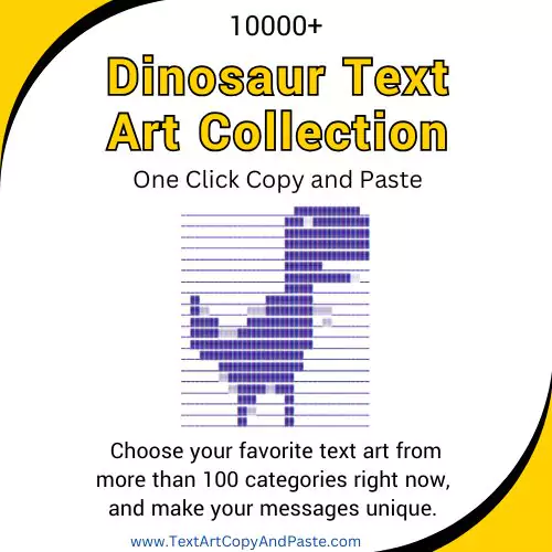 Dinosaur Text Art