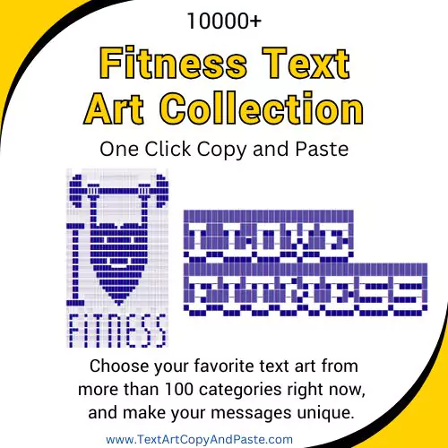 Fitness Text Art