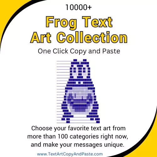 Frog Text Art