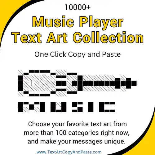 Music Player Text Art