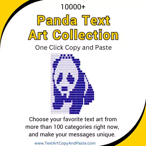 Panda Text Art