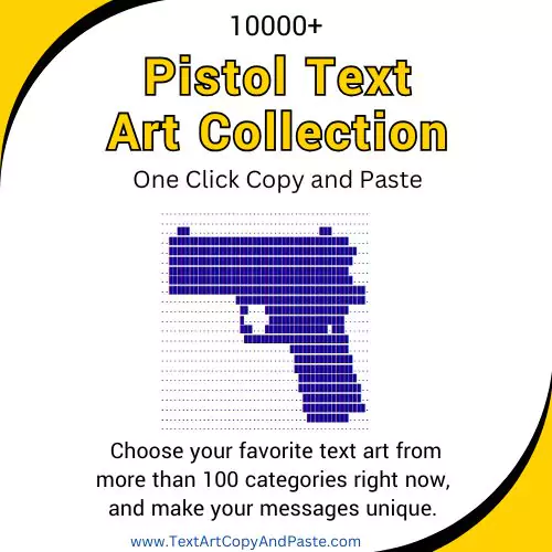 Pistol Text Art