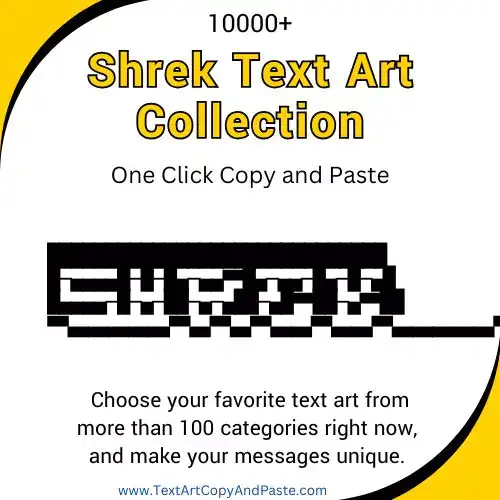 Shrek Text Art