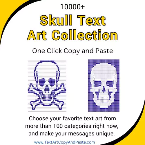 Skull Text Art