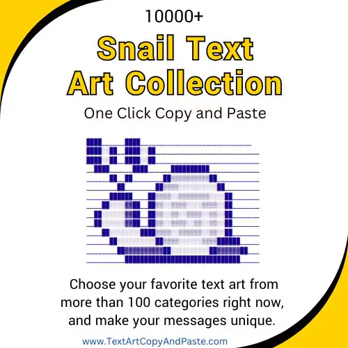 Snail Text Art