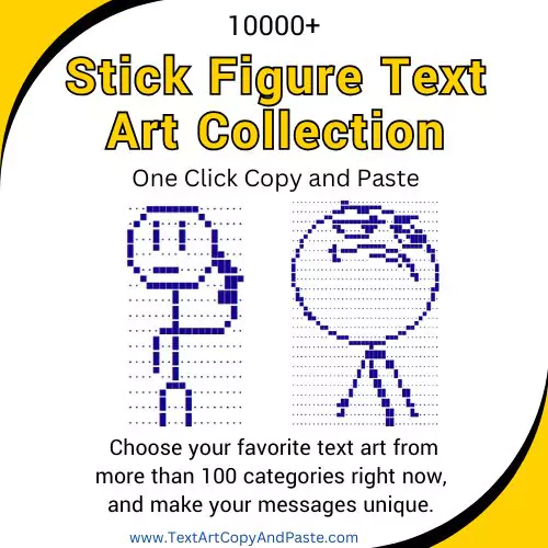 Stick Figure Text Art