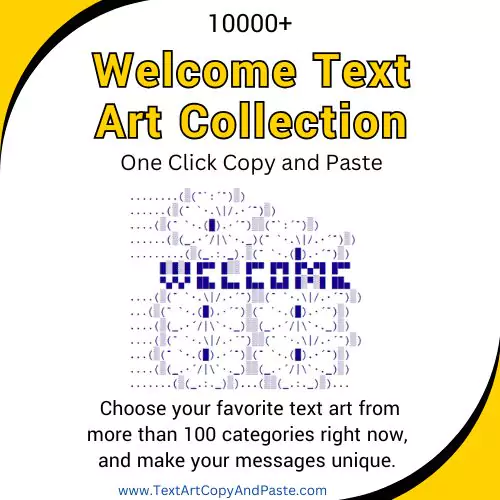 Welcome Text Art